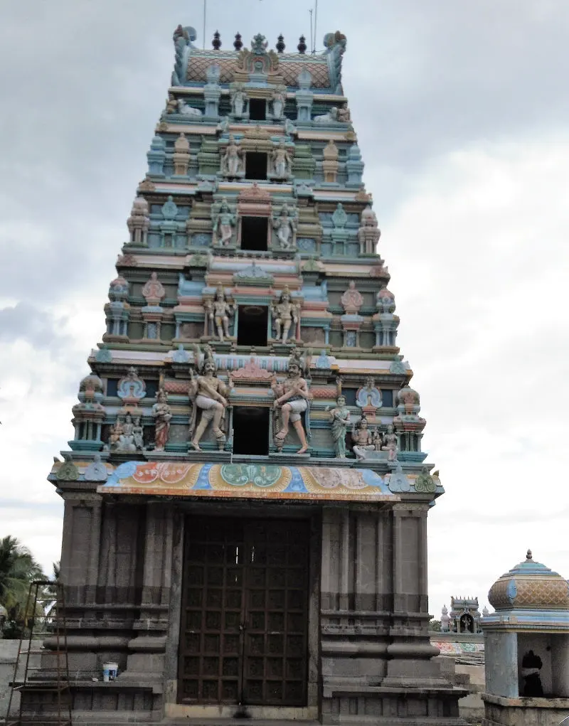 A view inside the temple near the main shrine